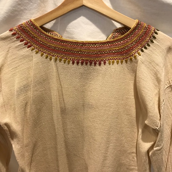 Vintage Embroidered 3/4 Sleeve Top - Picture 3 of 3